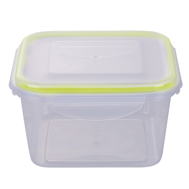 Galileo Αεροστεγής δοχείο 1300 ml από πλαστικό PP 16x16x9 cm πράσινο SChef 2188090