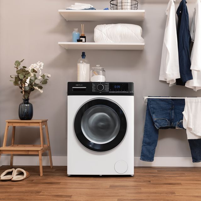 Cecotec Πλυντήριο ρούχων εμπρόσθιας φόρτωσης Bolero 7Kg, 1400 RPM, Inverter, Λευκό CEC-01921