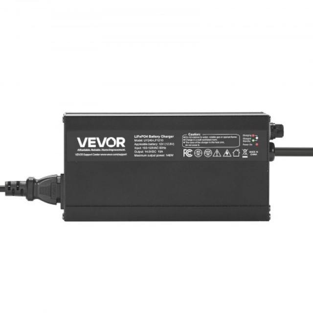 VEVOR Φορτιστής Μπαταρίας Λιθίου 12V 10A LiFePO4 για RV FCCDQ12V10A0L3AQH001V2