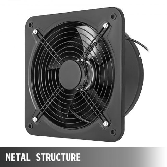 VEVOR 30CM Βιομηχανικός Εξαεριστήρας Μεταλλικός Αξονικός Ανεμιστήρας Εξαγωγής Αέρα PQFJYNF-300-2T001V7