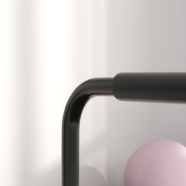 SPORTNOW Σετ 2 Ρυθμιζόμενες Μπάρες για Δίπλες σε 4 Ύψη με Αντιολισθητικές Λαβές από Ατσάλι 70x50x80-105 εκ Μαύρο A91-345V00BK