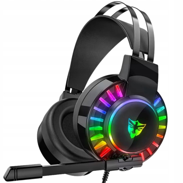 Verk Group Ακουστικά Gaming Ενσύρματα USB 7.1 με Μικρόφωνο και RGB LED 5907451375013