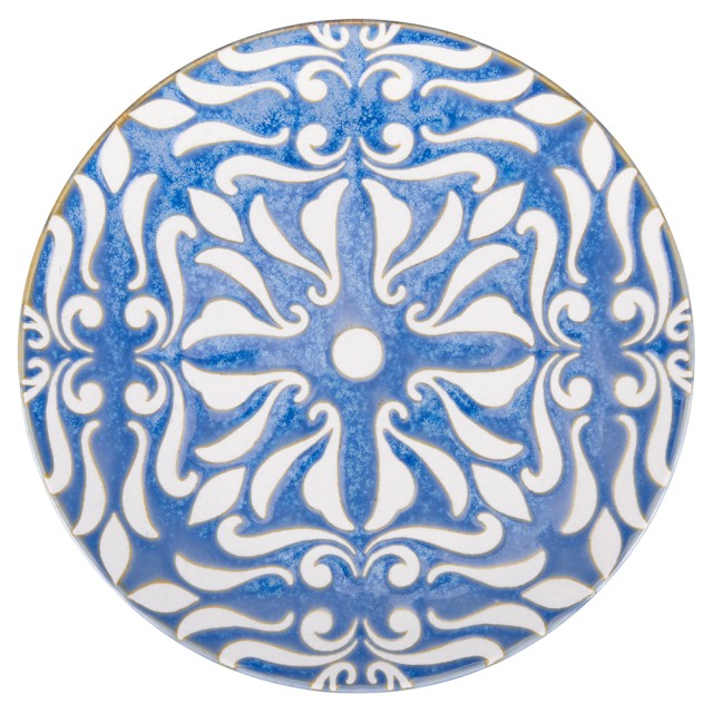 Villa DEste  Σετ 6τμχ Πιάτο επίπεδο 22 εκ. από κεραμικό σε boho chic στυλ Reactive 2188737