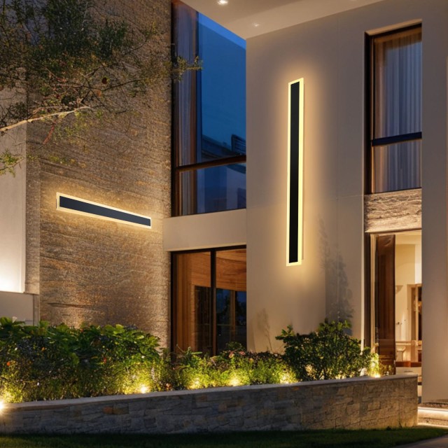 VEVOR Εξωτερικό Φωτιστικό Τοίχου Strip 1000mm - LED, IP65, 3000K, 2 Τεμάχια HWBDBDRGBDDFRF5DA001V7