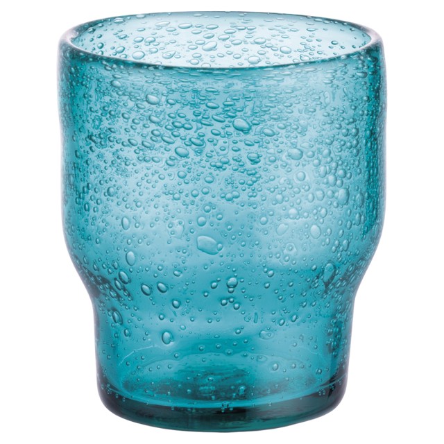 Villa DEste Σετ 6τμχ  Ποτήρι νερού 325 ml σε γυάλινη πάστα με εφέ φυσαλίδων Summer Crush Μοναδικό 5920768