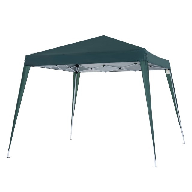Outsunny Folding Garden Gazebo 3x3m Steel and Polyester, Green 840-159GN