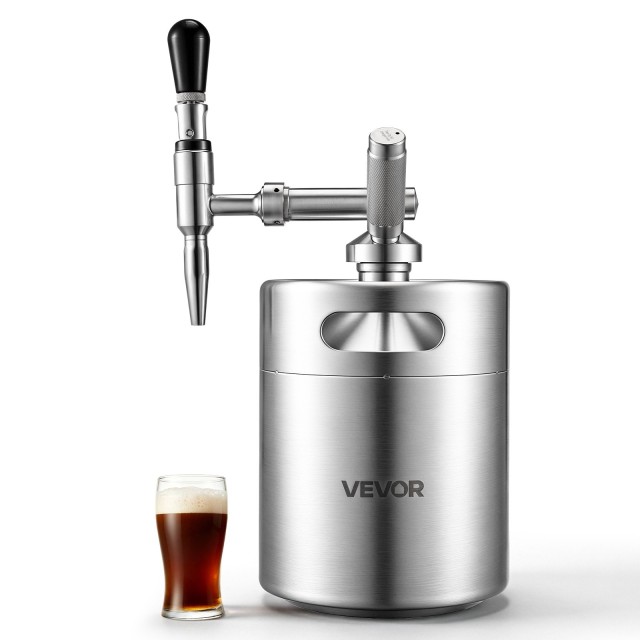 VEVOR Σύστημα Nitro Cold Brew Καφέ 4L με Διανομέα Αζώτου και Βαλβίδα Εκτόνωσης Πίεσης N2QYK304BXGNNID3A001V0