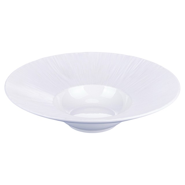 Villa DEste  Σετ 2 τμχ  Πιάτο βαθύ από πορσελάνη με φαρδύ χείλος και αυλάκια Horeca 5919458