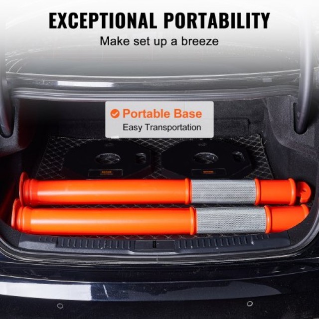 VEVOR Κώνοι Οριοθέτησης Κυκλοφορίας, Σετ 2, με Βάση Καουτσούκ, για Έλεγχο Κυκλοφορίας και Προειδοποίηση  JTJSZXJDZ2PC6YRU9V0