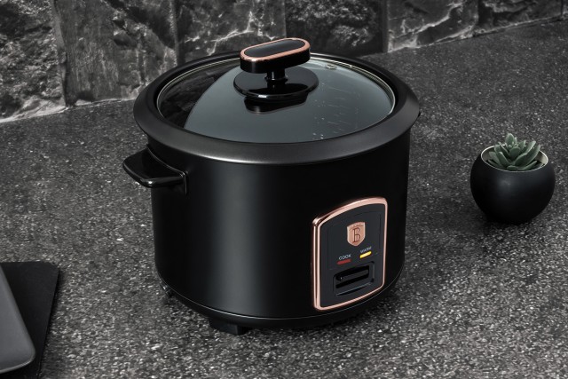 Berlinger Haus Παρασκευαστής Ρυζιού 700W Χωρητικότητας 1.8L, Black Rose Collection BH-9554