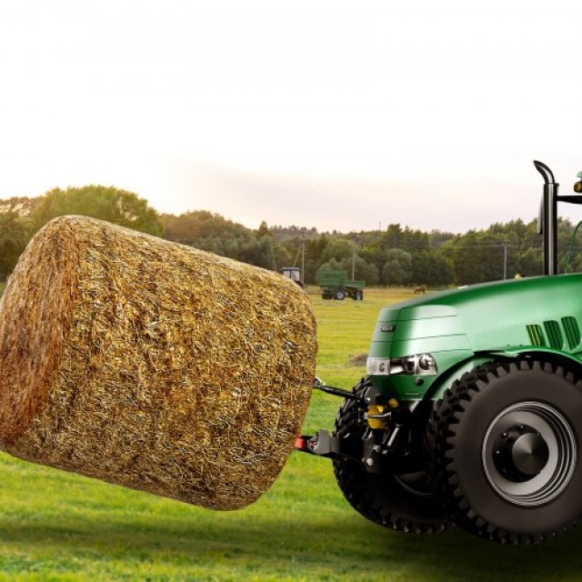 VEVOR Δόρυ Σανό 49, Φορτίο 1600lbs, Προσαρμογή Τρακτέρ με 2 Σταθεροποιητές 17.5  TZCZS49INCHSCWHSBV0