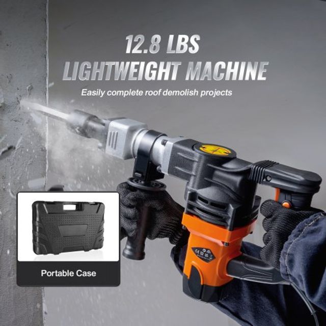 VEVOR Σφυρί Κατεδάφισης 1600W με 2 Καλέμια X581X1X21400WI2E7V2