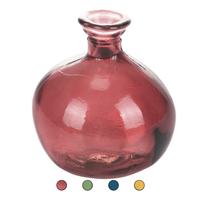 Galileo Διακοσμητικό βάζο από ανακυκλωμένο γυαλί ύψους 18 εκ. σύγχρονος σχεδιασμός Cairo Sibilla 5920047 Τυχαία Επιλογή Χρωμάτων