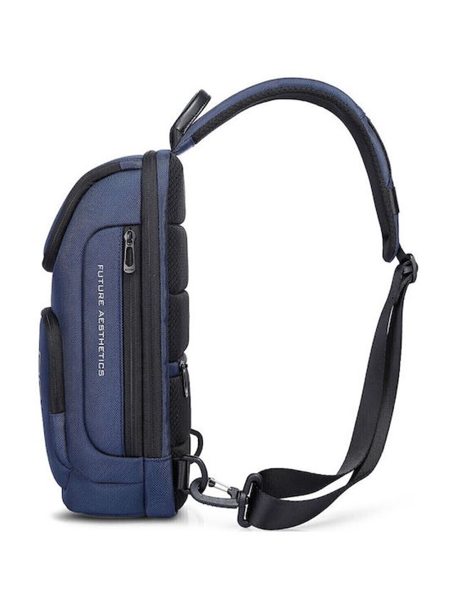 BANGE Ανδρική Τσάντα Στήθους Navy Μπλε 7565-Blue