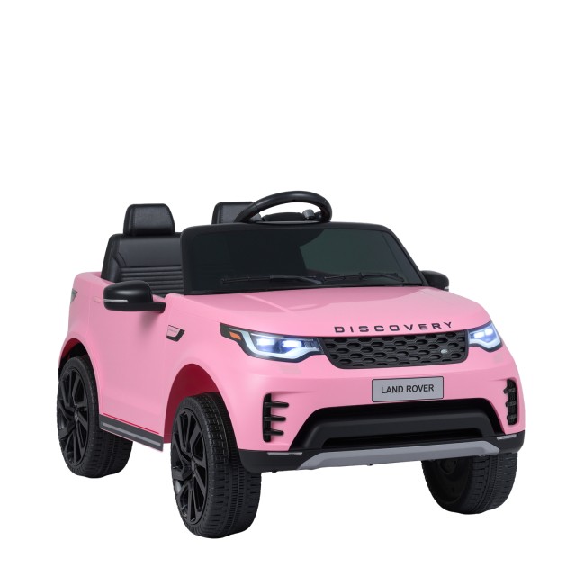 Costway Παιδικό Ηλεκτροκίνητο Αυτοκίνητο Land Rover 12V με Ανάρτηση, LED, Μουσική, Ασύρματο Χειριστήριο, Ροζ, 56 x 68 x 106 cm TQ10426DE-PI