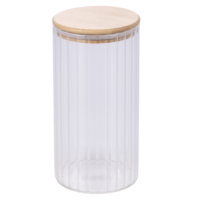 Galileo Δοχείο 1,5 L από βοριοπυριτικό γυαλί με καπάκι από μπαμπού SChef 5918979