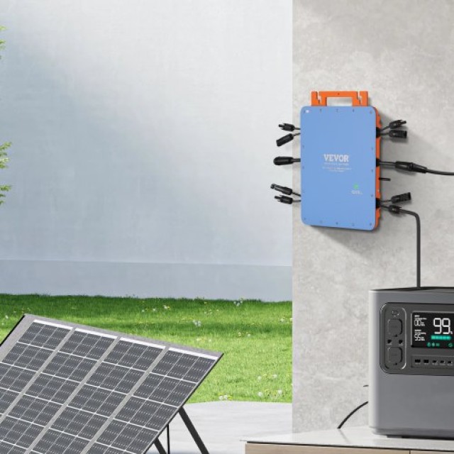 VEVOR Ηλιακός Μικρομετατροπέας Δικτύου 1200W Αδιάβροχος IP67 με APP WIFI  IP67WXBWNBQ1T6BL4V2