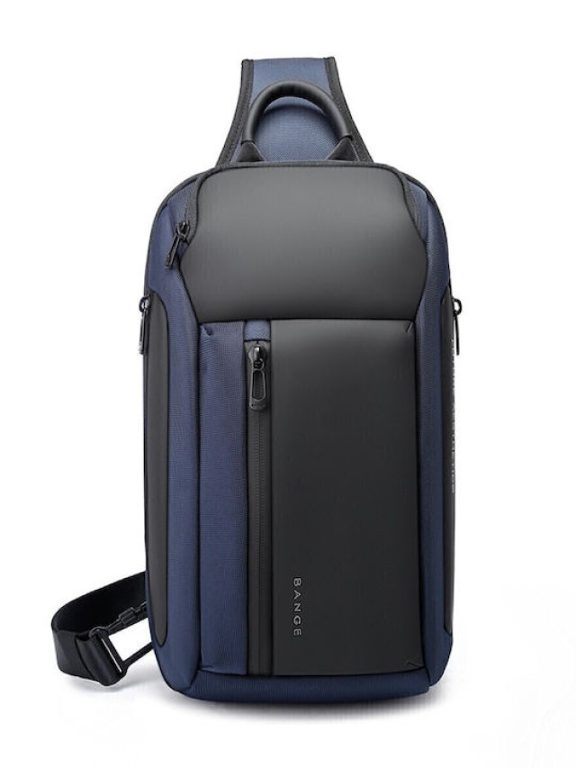 BANGE Ανδρική Τσάντα Στήθους Navy Μπλε 7566-Blue