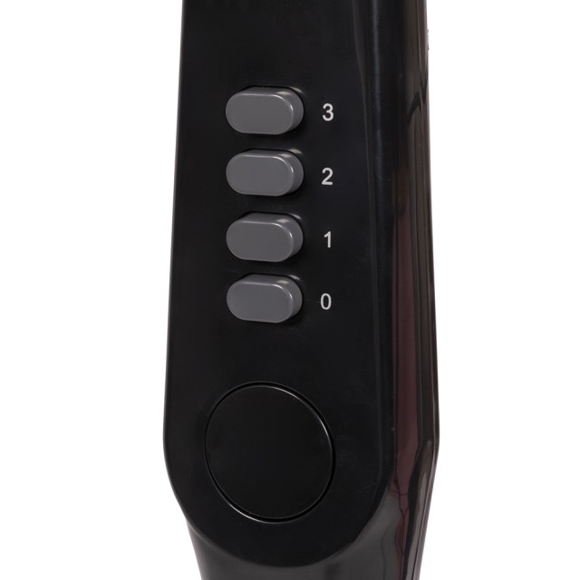 Kooper Ανεμιστήρας δαπέδου με στρογγυλή βάση, 3 ταχύτητες και ταλάντωση, 50 W, ύψος 125 cm, μαύρο Kooper 5923128