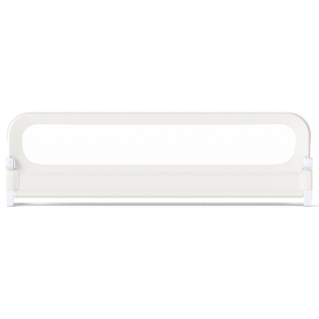 Costway Πτυσσόμενο προστατευτικό κρεβατιού 198 x 60 εκ. με αφαιρούμενο κάλυμμα Oxford, λευκό, 60 x 36 x 198 cm BS10056WH