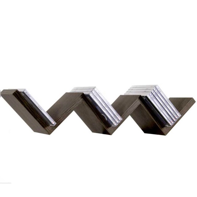 BAKAJI  Σύγχρονο Σχέδιο Ραφιού Τοίχου Ζιγκ Ζαγκ Ράφια Τοίχου Ράφι 3 Επιπέδων Wenghe  02835174