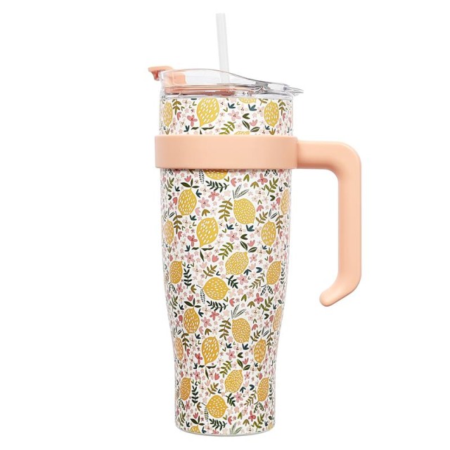 Θερμός Μεταλλικός 560ml Line Take Away Fleur - Κίτρινο KA0439-Yellow Cook Concept