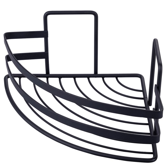 Galileo Γωνιακό ράφι από σίδερο 18x105 cm μαύρο σατινέ 5914739