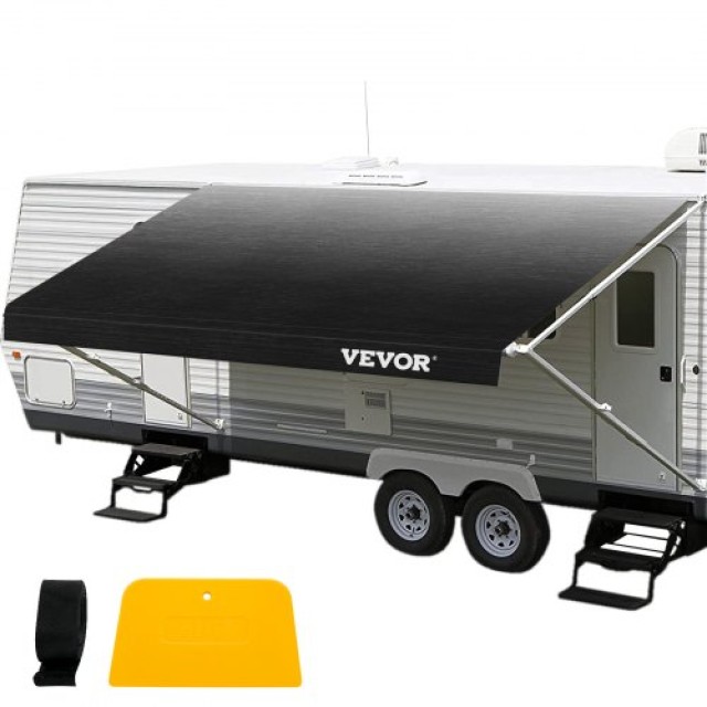 VEVOR Υφασμάτινη Τέντα RV 524 x 240 cm Μαύρο ZYSMTTSBD18FT4XE5V0