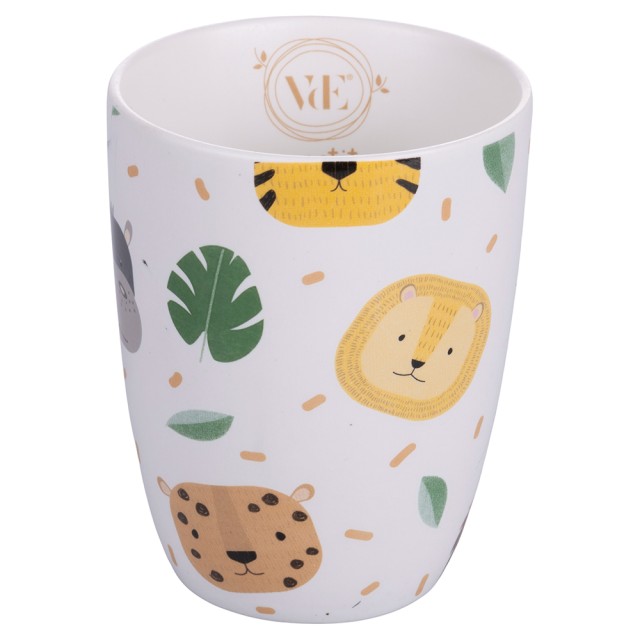 Villa dEste Home Ποτήρι Οργάνωσης Οδοντοβουρτσών & Στυλό από Πορσελάνη New Bone China Les Petites Safari 5923316