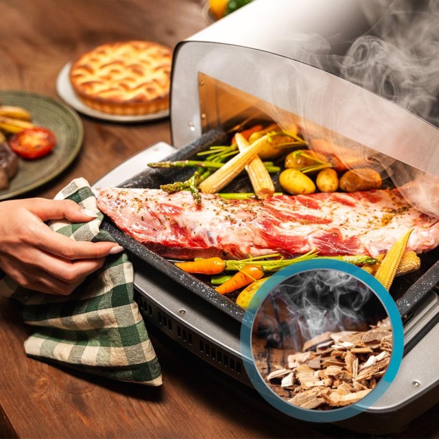 Cecotec Πολυλειτουργικός Φούρνος Πίτσας 13L Pizza&Co 500 Max  με Ψηφιακό Έλεγχο, Ευρύ Φάσμα Θερμοκρασίας, Καπνιστήριο, και Αξεσουάρ.