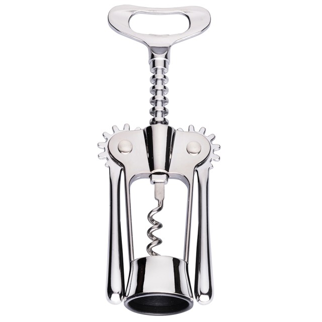 Galileo Ανοιχτήρι Μπουκαλιών Διπλής Μοχλής με Σπειροειδή Κλείστρα από Ασημί Κράμα Ψευδαργύρου SChef 5917076