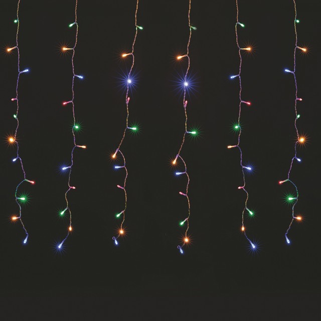 Kooper Τέντα 104 led πολύχρωμα με μπαταρία για εξωτερική χρήση 8 παιχνίδια φωτός 150x70 εκ. Santas House by Kooper 5921249