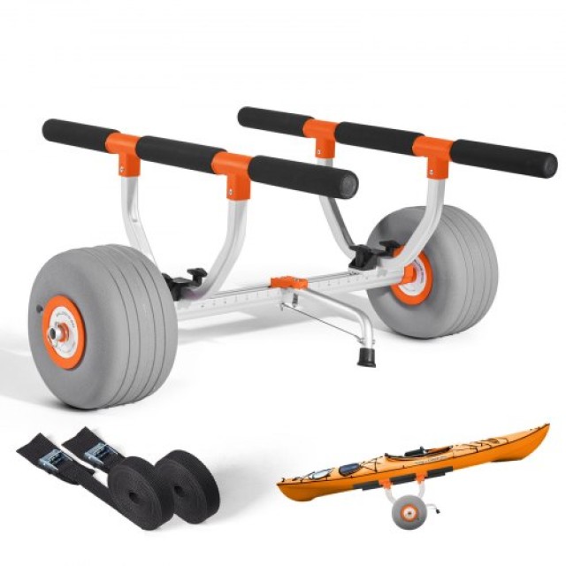 VEVOR Αποσπώμενο Καροτσάκι Καγιάκ 158.8 kg με Φουσκωτούς Τροχούς 30.5cm SPSPHTTC13INFQKUY001V0