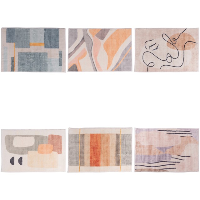 Galileo Χαλί σαλονιού 80x120 cm με κοντό πέλος και αντιολισθητική βάση Style Sibilla 5920136 Τυχαία Επιλογή Χρωμάτων