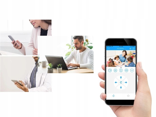 Verk Group Ασύρματη Κάμερα IP Περιστρεφόμενη Ηλεκτρονική Οθόνη για Εσωτερικούς Χώρους με HD Ήχου  5907451351383