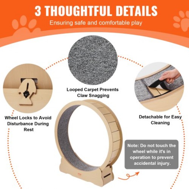 VEVOR Ξύλινος Διάδρομος Άσκησης 52 για Γάτες Εσωτερικού Χώρου MZMPBJYMSMDBJ1EXWV0