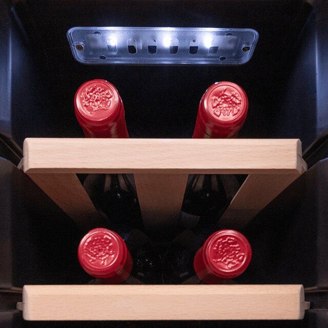 CECOTEC Συντηρητής Κρασιών Bolero GrandSommelier 1250 CoolWood με Συμπιεστή για 12 Φιάλες CEC-00230