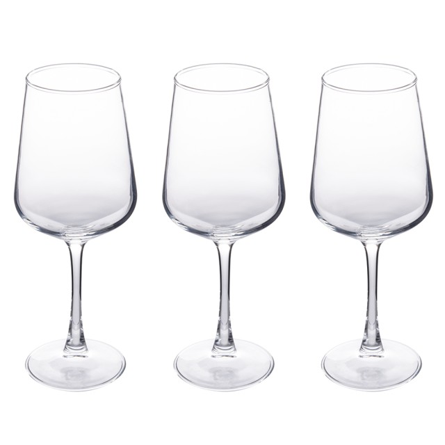 Galileo Σετ 3 ποτήρια κρασιού 435 ml από γυαλί με κλασικό σχέδιο Rubino 435 Sibilla 5922214