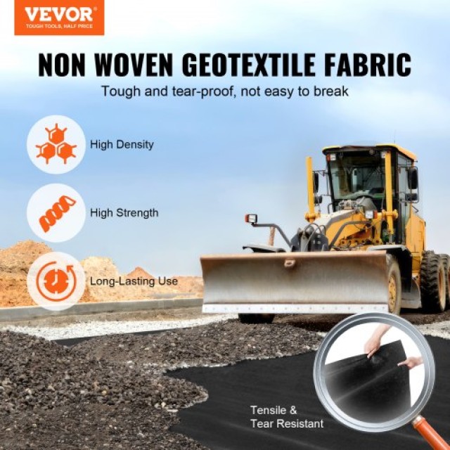 Υφασμάτινο Κάλυμμα Δρόμου VEVOR 3x100FT, Αντιζιζανικό Υφασμα Κηπουρικής 4OZ WFB3100FT40AK4PNFV0