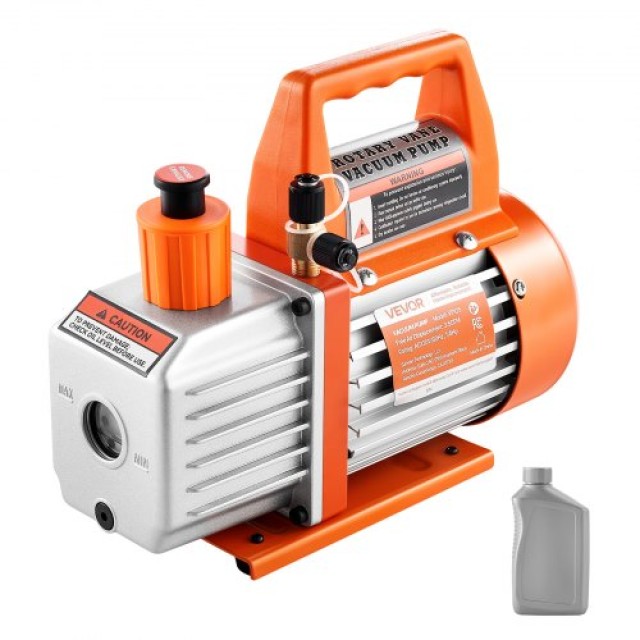 VEVOR Αντλία Κενού 100 L/min Μονοβάθμια με Περιστροφικό Πτερύγιο ZKBLJLXDJ14H2AT7K001V2