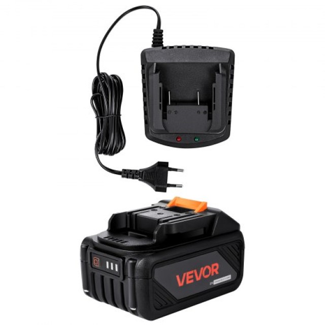 VEVOR Σετ Μπαταρίας και Φορτιστή 20V MAX 4.0 Ah Li-Ion Γρήγορη Φόρτιση BXSDJDCSPMTD4513S001V2