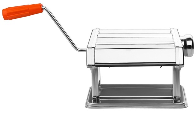 Kraft&Dele Χειροκίνητη Μηχανή Ζυμαρικών από Ανοξείδωτο Ατσάλι με Ρυθμιζόμενο Πάχος και 2 Τύπους Κοπής KD-4126