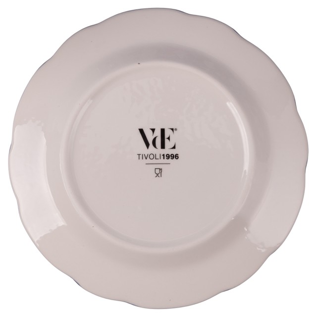 Villa DEste  Σετ πιάτων 18 τεμαχίων πορσελάνης για 6 άτομα με λουλουδάτο σχέδιο λιλά Fleurette 5922188