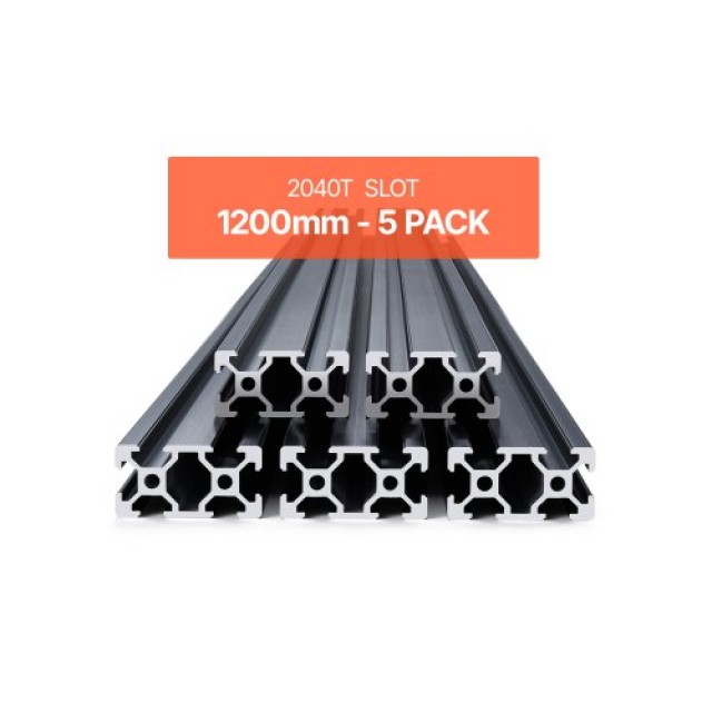 VEVOR 5 Τεμάχια 47.2 ιντσών (1200 mm) T Slot 2040 Ανοδιωμένη Αλουμινένια Ράγα 2040OBLXCDG5PC6JT001V0