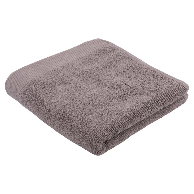 Galileo Πετσέτα σε εξαιρετικά απαλό βαμβάκι 50x100 cm με κεντρικό θηλάκι σκούρο γκρι Sibilla 5916878