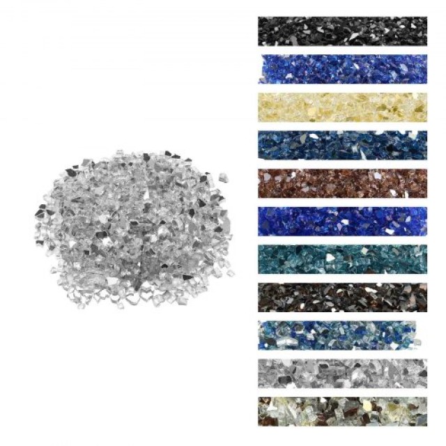 VEVOR Διακοσμητικοί Γυάλινοι Λίθοι 1/2-Inch για Τζάκι FHBLFGSGHBL1PV1JB001V0