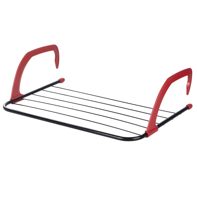 Galileo Απλώστρα μπαλκονιού και εσωτερικού χώρου με 2 γάντζους και 5 σχοινιά 54x34 cm Sordine 2188250