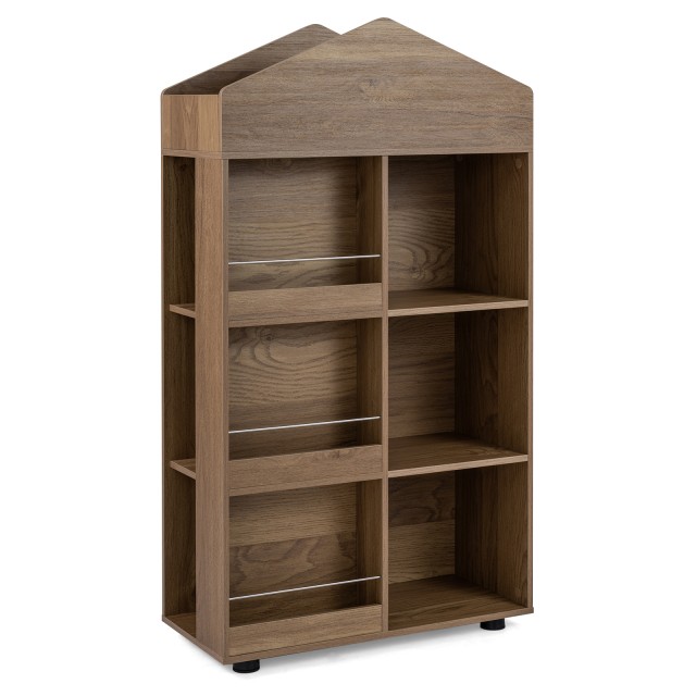 Costway Παιδική Ξύλινη Βιβλιοθήκη Montessori, Φυσική, 116 x 30 x 64 εκ. TP10519NA