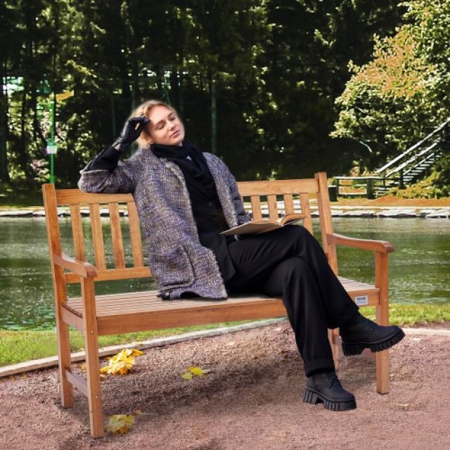 Ξύλινο Παγκάκι Κήπου 55.8 x 127 x 87.5 cm εως 363 kg GYZYMZ50YC00Q2Q8NV0 VEVOR