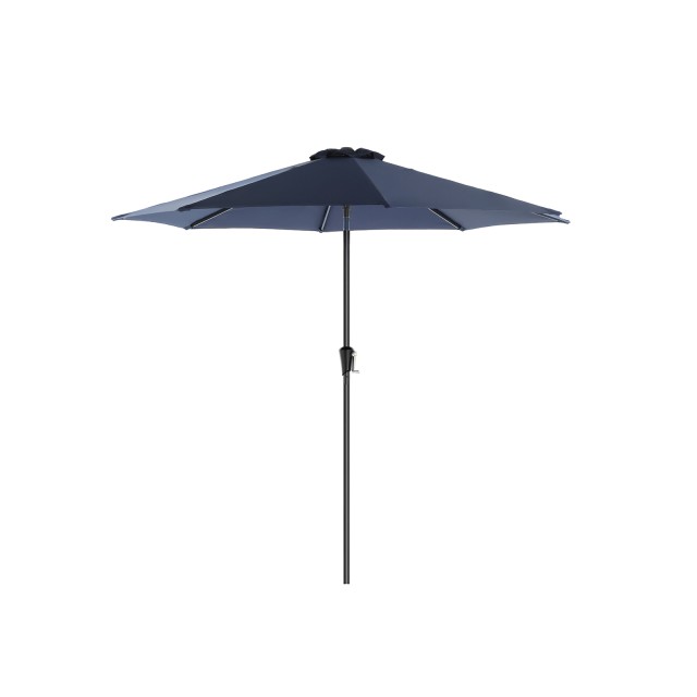 SONGMICS Ομπρέλα Κήπου 290 cm Μπλε, UPF 50+, Διπλή Κλίση 30°, Εύκολη Λαβή με Μανιβέλα 